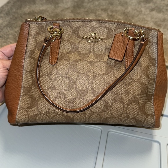 Coach Small Christie Carryall- Gold/Khaki - Picture 2 of 10